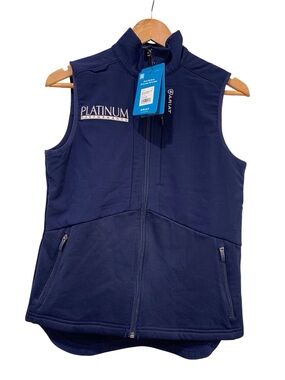NWT Ariat Team Women’s Sina Fleece Scrub Vest Small Navy Stretch